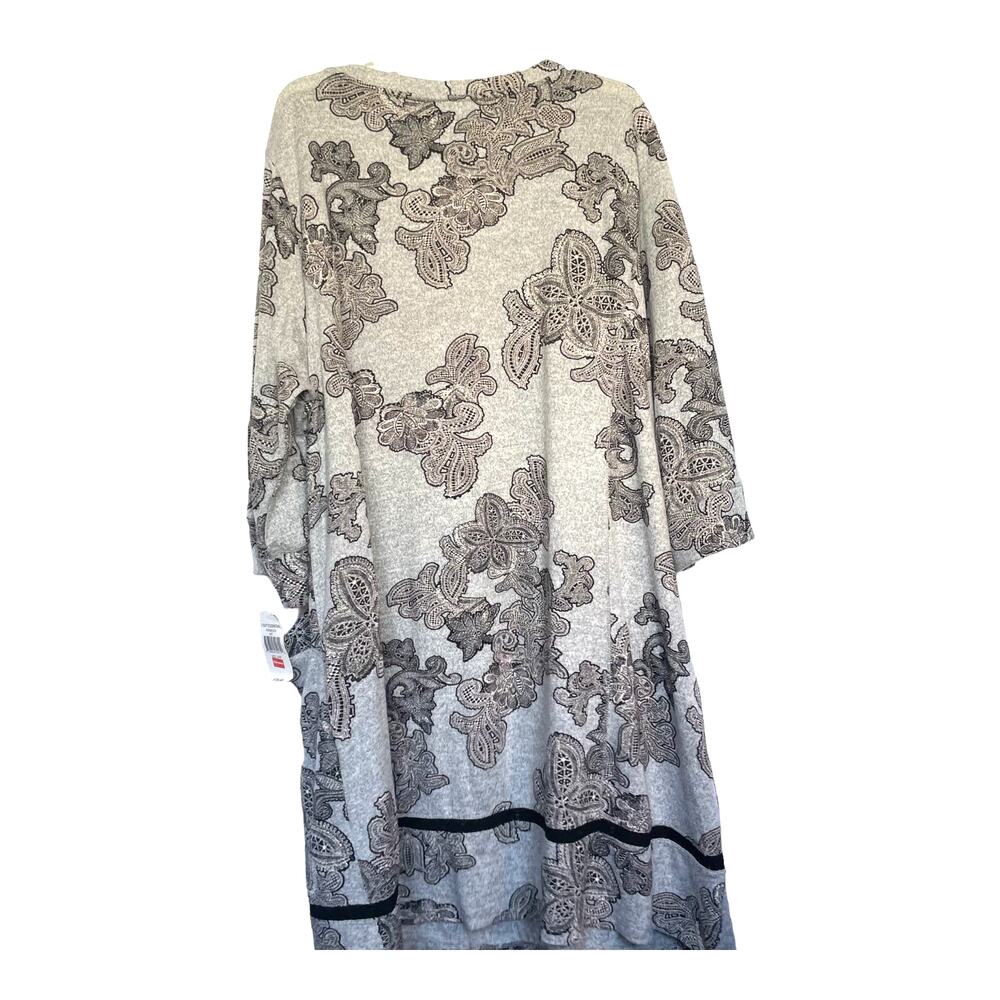 SKU 1537 Chris McLaughlin Women's Top Dress Plus Size 24W NWT gray 3/4 sleeve